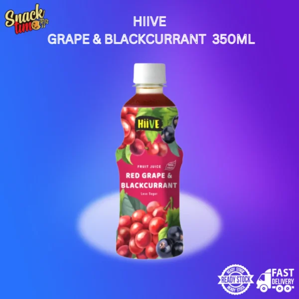 Hiive 100% Fruit Juice - Red Grape & Blackcurrant
